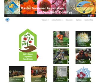 Mastergardenersd.org(UCCE San Diego County Master Gardener Program) Screenshot