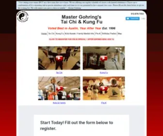 Mastergohring.com(Master Gohring's Tai Chi & Kung Fu) Screenshot