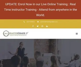 Mastergradeit.co.za(IT Training Courses) Screenshot