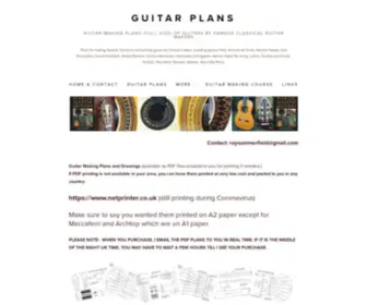 Masterguitarplans.com(Guitar Plans GUITAR plans Guitar Making Plan) Screenshot