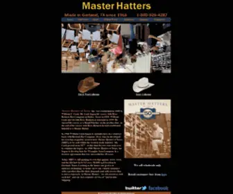 Masterhatters.com(Texas Hats Manufacturer) Screenshot