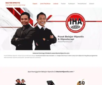 Masterhipnotis.com(Pusat Belajar Hipnotis & Hipnoterapi No.1 Di Indonesia) Screenshot