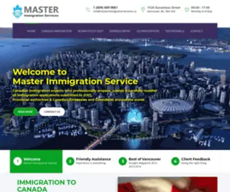 Masterimmigrationservices.ca(Master Immigration Services) Screenshot