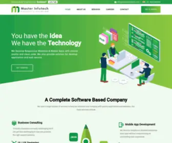 Masterinfotech.com(Master Infotech) Screenshot