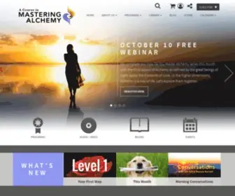 Masteringalchemy.com(A Course in Mastering Alchemy) Screenshot