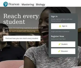 Masteringbiology.com(Make Learning Part of the Grade) Screenshot
