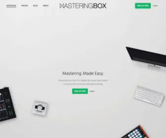 Masteringbox.com(Online Audio Mastering Service) Screenshot