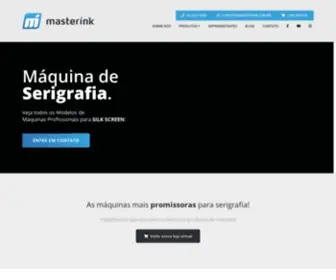 Masterink.com.br(Veja Todas Máquinas de Serigrafia / Silk Screen) Screenshot