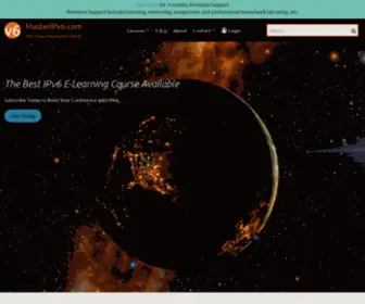 Masteripv6.com(IPv6 Topcis explained clearly. Plan) Screenshot