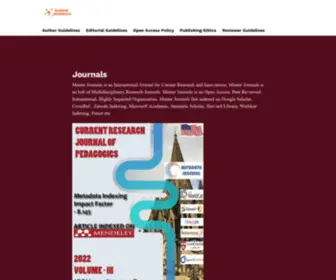 Masterjournals.com(Master Journals) Screenshot