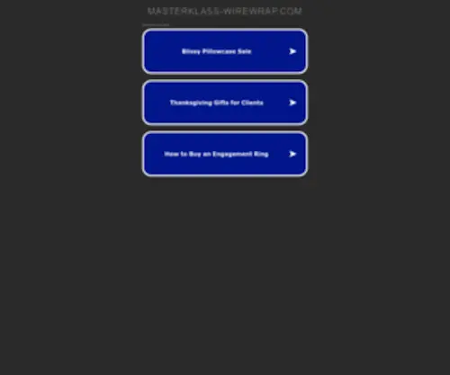 Masterklass-Wirewrap.com(Masterklass Wirewrap) Screenshot