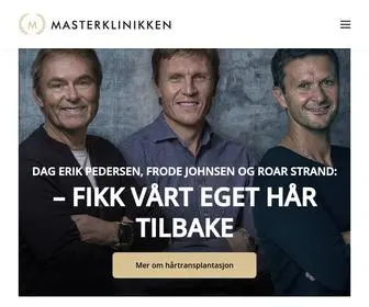 Masterklinikken.no(Hårtransplantasjon i Oslo) Screenshot