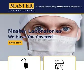 Masterlaboratories.com(Master Laboratories PPE Store) Screenshot
