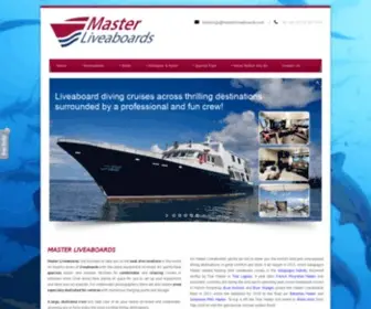 Masterliveaboards.com(Master Liveaboards) Screenshot