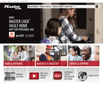 Masterlock.com(Master Lock) Screenshot