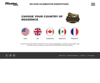 Masterlocksweeps.com(Master Lock 100) Screenshot