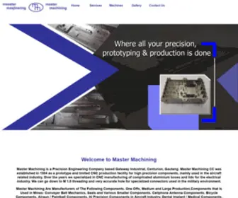 Mastermach.co.za(Master Machining) Screenshot