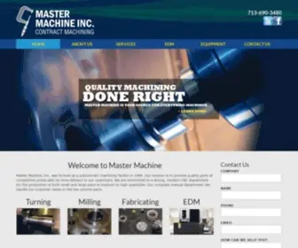 Mastermachineinc.net(Master Machine Inc) Screenshot