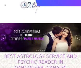 Mastermahesh.com(Best Indian Astrologer in Canada) Screenshot