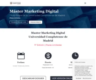 Mastermarketingdigitalucm.com(Master Marketing Digital Madrid) Screenshot