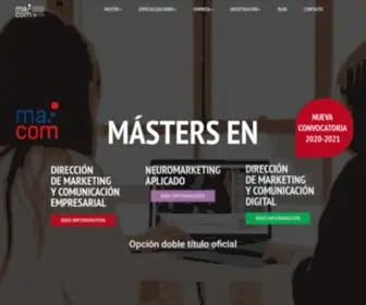 Mastermarketingupv.com(MACOM UPV: Máster en Dirección de Marketing y Comunicación) Screenshot