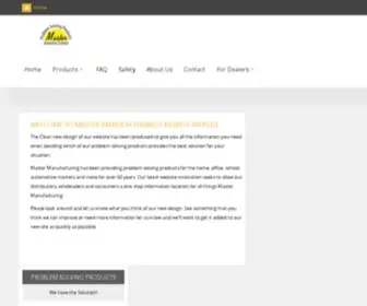 Mastermfgco.com(Master Manufacturing) Screenshot