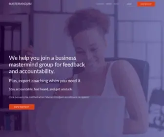 Mastermindjam.com(Find a business mastermind group and expert coach at MastermindJam) Screenshot