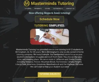 Mastermindstutoring.com(Masterminds Tutoring) Screenshot