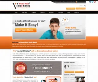 Mastermindvedicmaths.com(Master Mind Vedic Maths) Screenshot