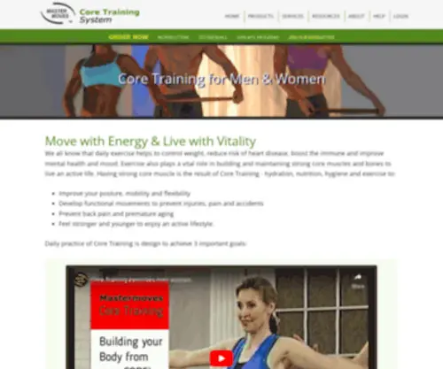 Mastermoves.com(Core training) Screenshot