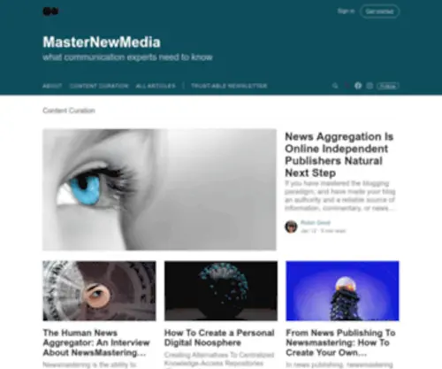 Masternewmedia.com(Robin Good's Master New Media) Screenshot