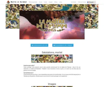 Masterofolympus.com(Venez partager votre passion avec la plus gande communauté fan du maître de l'olympe) Screenshot