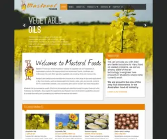 Masterolfoods.com.au(Vegetable Oils) Screenshot