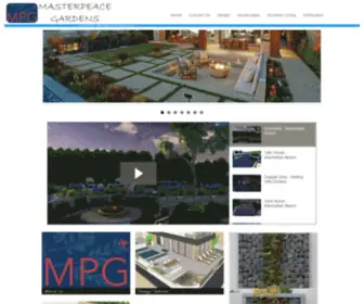 Masterpeacegardens.com(Outdoor Living Design from conceptual idea to completed project. Outdoor Life Design + Build) Screenshot