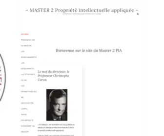 Masterpia.com(MASTER 2 Propriété intellectuelle appliquée) Screenshot