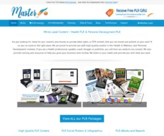 Masterplr.com(Private Label Rights Content) Screenshot