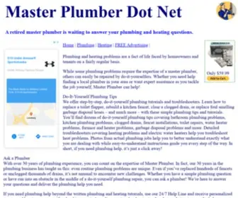 Masterplumber.net(A retired master plumber) Screenshot