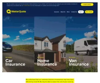 Masterquote.co.uk(Car Insurance and Home Insurance Specialists) Screenshot