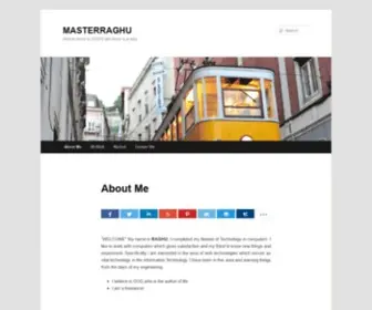 Masterraghu.com Screenshot