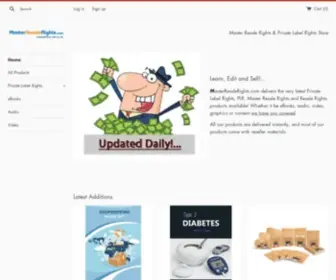 Masterresalerights.com(EBook Master Resale Rights) Screenshot