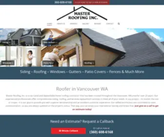 Masterroofinginc.com(Roofer) Screenshot