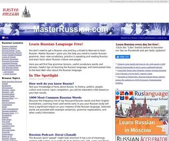 Masterrussian.com(Learn Russian Language) Screenshot