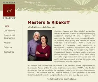 Masters-Ribakoff.com(Mediation) Screenshot