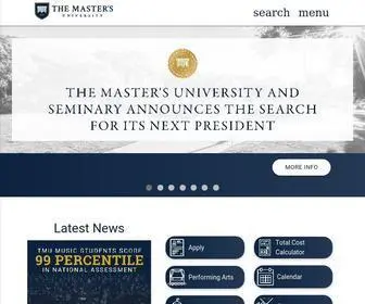 Masters.edu(The Master's University) Screenshot