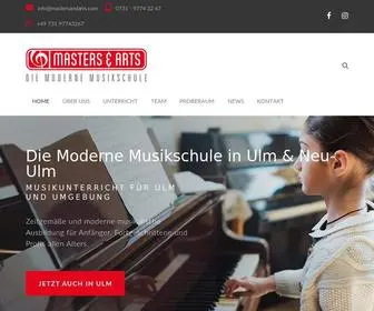 Mastersandarts.com(Die moderne Musikschule in Neu) Screenshot