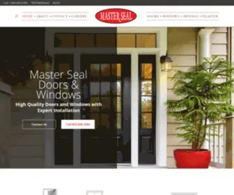 Mastersealonline.com(Master Seal Doors and Windows) Screenshot