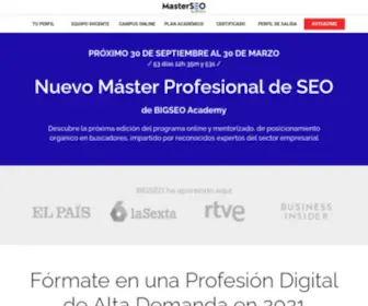 Masterseoposicionamiento.com(Master de SEO Online) Screenshot