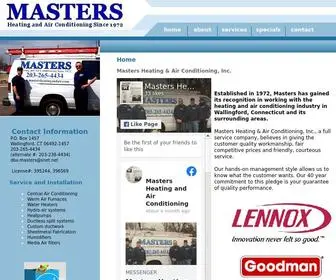 Mastersheatingandair.com(Heating and Air Conditioning) Screenshot