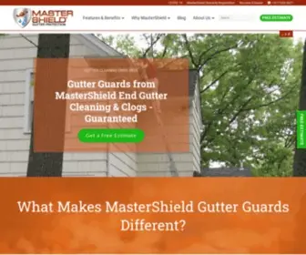 Mastershield.com(Gutter Guards by MasterShield) Screenshot