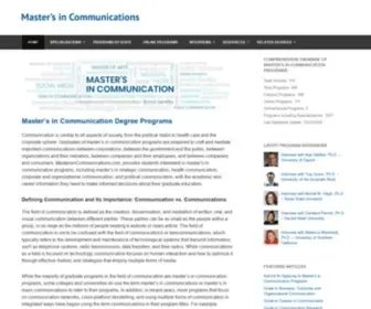 Mastersincommunications.com(Master’s) Screenshot